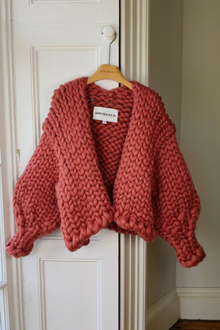 Dusty Rose Colossal Knit Cardigan M/L (Sample)