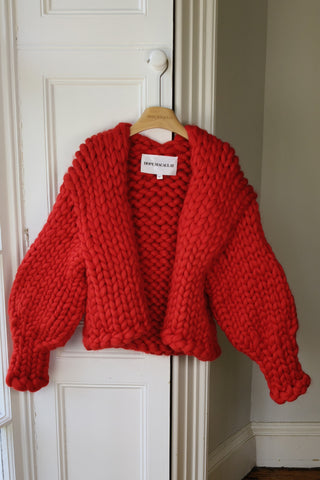 Red Colossal Knit Cardigan M/L (Discontinued Sample)