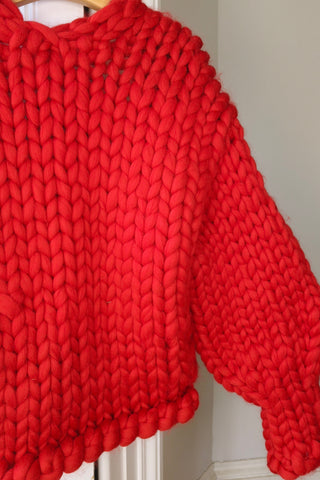 Red Colossal Knit Cardigan M/L (Discontinued Sample)