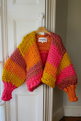 Stripe Colossal Knit Cardigan M/L (Sample)