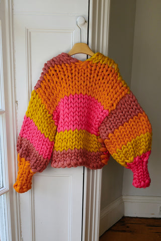 Stripe Colossal Knit Cardigan M/L (Sample)