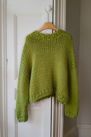 Bow Chunky Knit Sweater S (Sample)