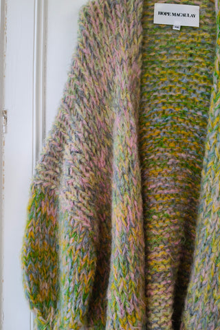Oversized Fluffy Knit Cardigan S/M (Sample)