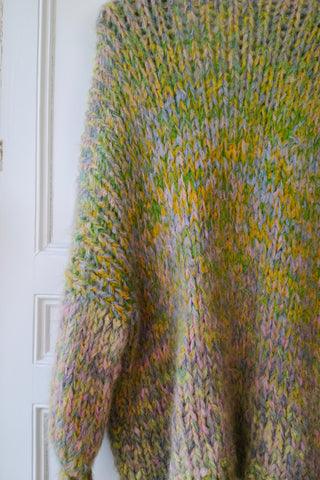 Oversized Fluffy Knit Cardigan S/M (Sample)