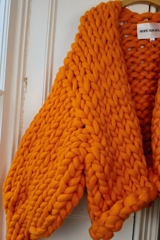 Orange Colossal Knit Cardigan M/L (Sample)