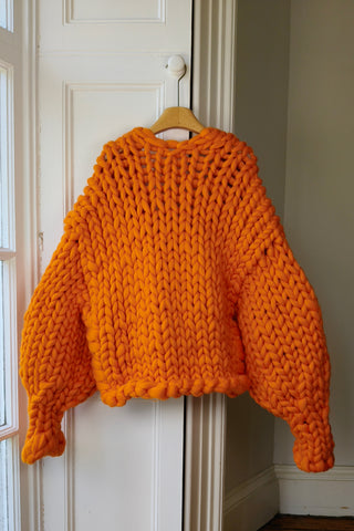 Orange Colossal Knit Cardigan M/L (Sample)