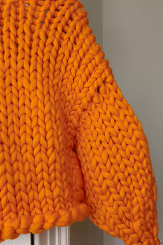 Orange Colossal Knit Cardigan M/L (Sample)