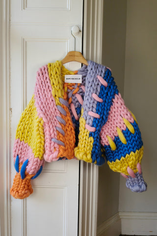 Colourful Colossal Knit Cardigan M/L (Sample)
