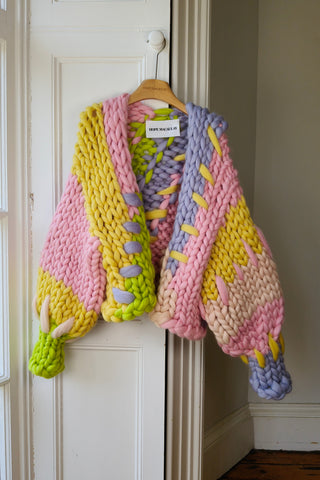 Pastel Colossal Knit Cardigan L/XL (Sample)