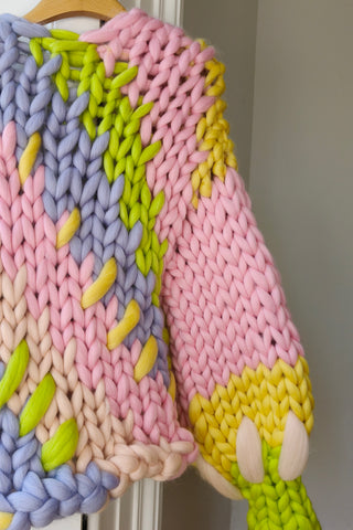 Pastel Colossal Knit Cardigan L/XL (Sample)