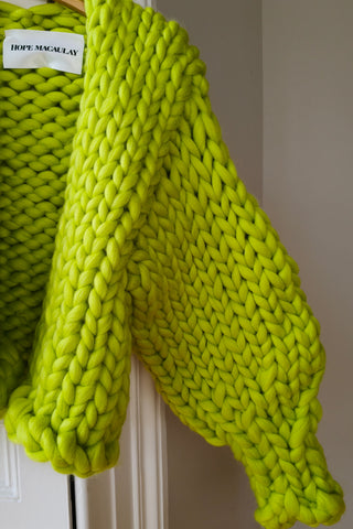 Citrus Colossal Knit Cardigan (Sample)