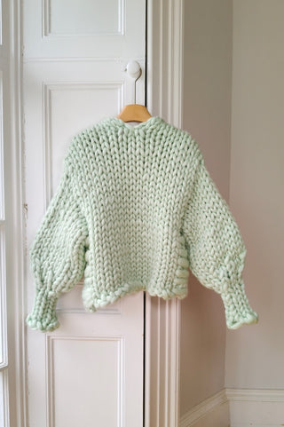 Peppermint Colossal Knit Cardigan (Sample)