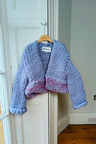 Blue & Purple Colossal Knit Cardigan M/L (Sample)