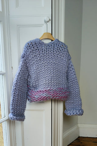 Blue & Purple Colossal Knit Cardigan M/L (Sample)