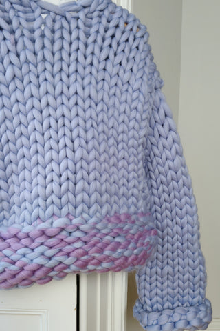 Blue & Purple Colossal Knit Cardigan M/L (Sample)