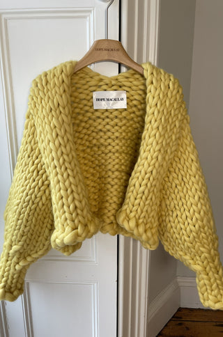 Yellow Colossal Knit Cardigan XS/S (Sample)