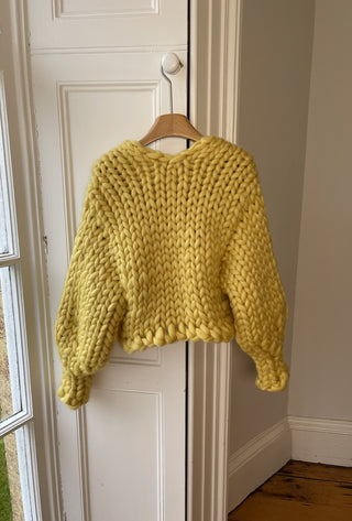 Yellow Colossal Knit Cardigan XS/S (Sample)