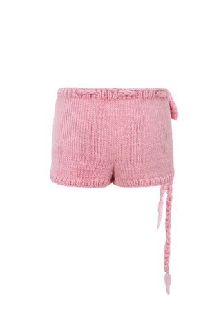Pink Knit Shorts