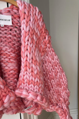 1of1 Pink Blend Colossal Knit Cardigan M/L (Sample)