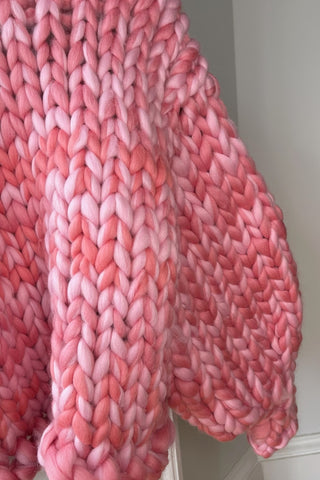 1of1 Pink Blend Colossal Knit Cardigan M/L (Sample)