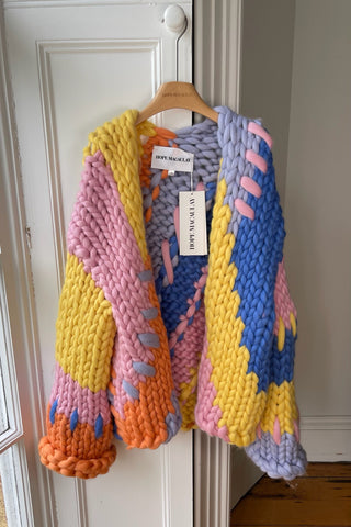 Midi Colourful Colossal Knit Cardigan (Sample)