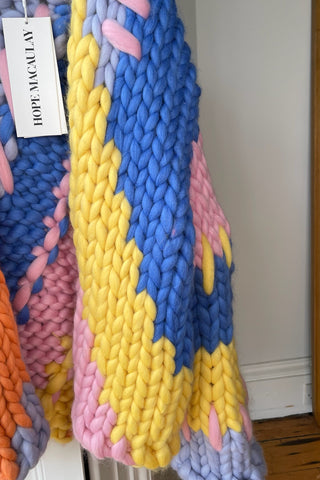 Midi Colourful Colossal Knit Cardigan (Sample)