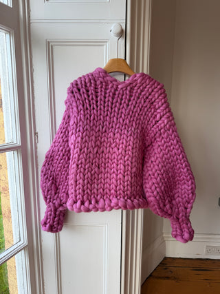 Magenta Colossal Knit Cardigan M/L (Sample)