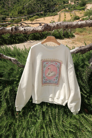Swan Stamp Sweatshirt