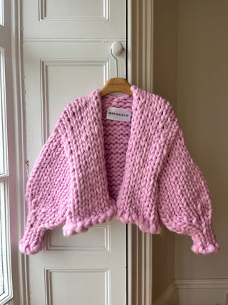 Pink Colossal Knit Cardigan (Sample)