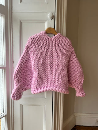 Pink Colossal Knit Cardigan (Sample)