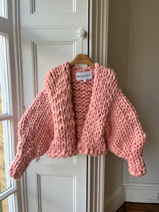 Peach Vegan Colossal Knit Cardigan (Sample)