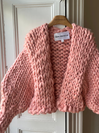 Peach Vegan Colossal Knit Cardigan (Sample)