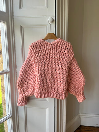 Peach Vegan Colossal Knit Cardigan (Sample)