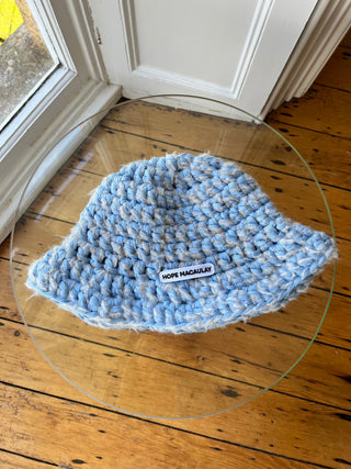 1of1 Blue Crochet Bucket Hat (Sample)