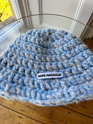 1of1 Blue Crochet Bucket Hat (Sample)