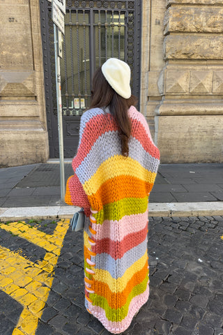 Maison Maxi Chunky Knit Cardigan