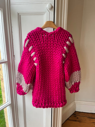 1of1 Raspberry Colossal Knit Midi Cardigan (Sample)