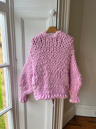 1of1 Baby Pink Silk Bow Colossal Knit Cardigan M/L (Sample)