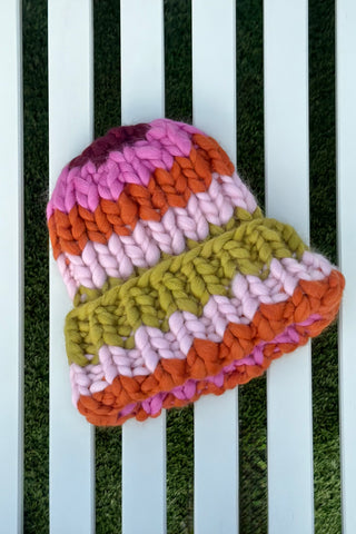 Fia Chunky Knit Hat (Sample)