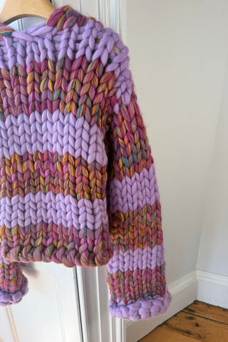 1of1 Purple Stripe Colossal Knit Cardigan S/M (Sample)