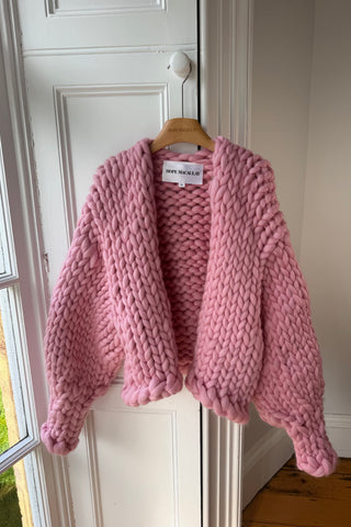 Pink Colossal Knit Cardigan ML (Sample)