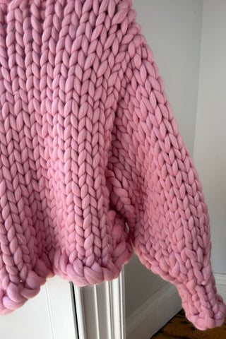 Pink Colossal Knit Cardigan ML (Sample)