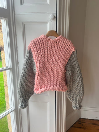 Wren Midi Grobstrick-Cardigan (Beispiel)