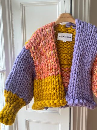 Wren Midi Grobstrick-Cardigan (Beispiel)