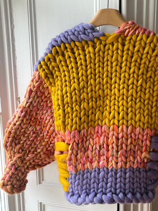 Wren Midi Grobstrick-Cardigan (Beispiel)