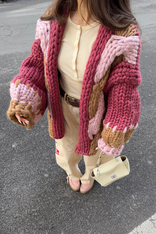 チャンキーニットセーターが大好き