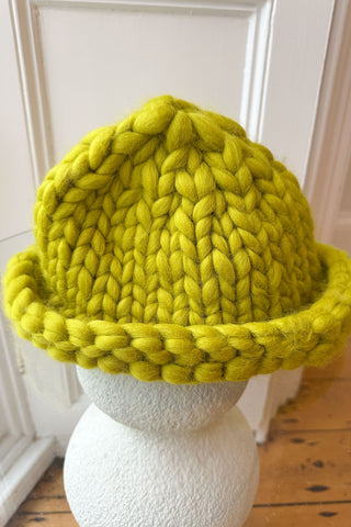 Gooseberry Colossal Knit Mushroom Hat (Small Sample)