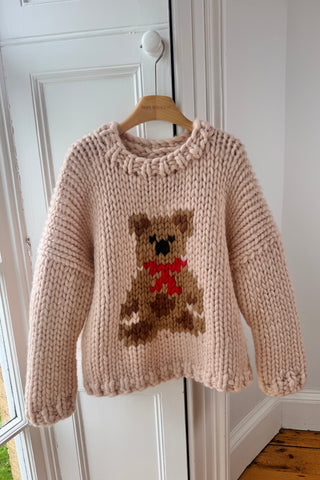 Teddy Bear Chunky Knit Sweater S/M (Discontinued Sample)