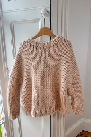 Teddy Bear Chunky Knit Sweater S/M (Discontinued Sample)
