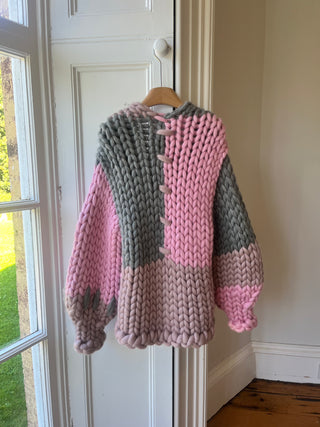Wren Midi Grobstrick-Cardigan (Beispiel)